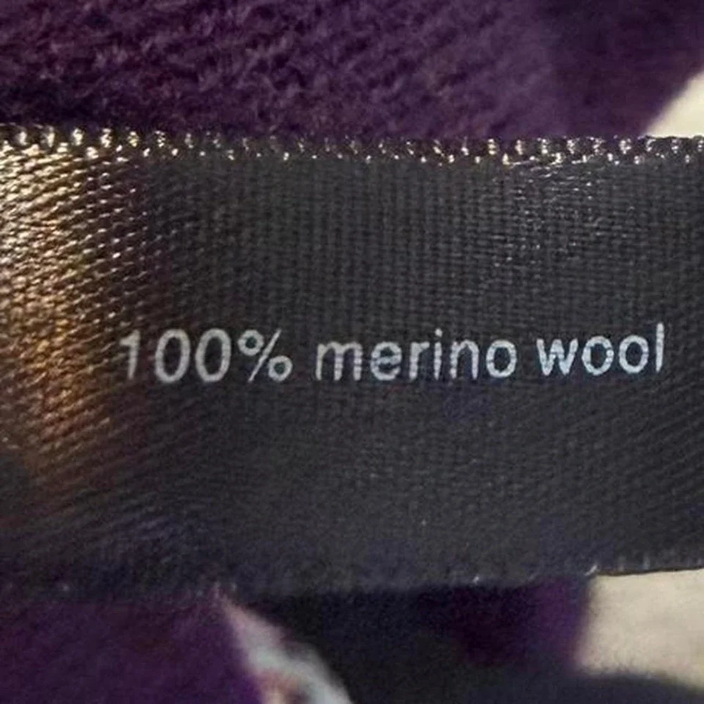 Vintage The Limited Purple‎ Merino Wool Sweater